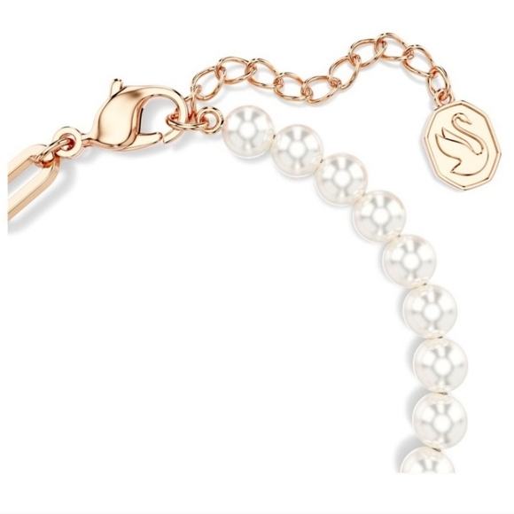 🔹️SWAROVSKI -🔹️ Crystal pearl pink Teddy Bear Bracelet ✨️🧸 - Picture 4 of 5